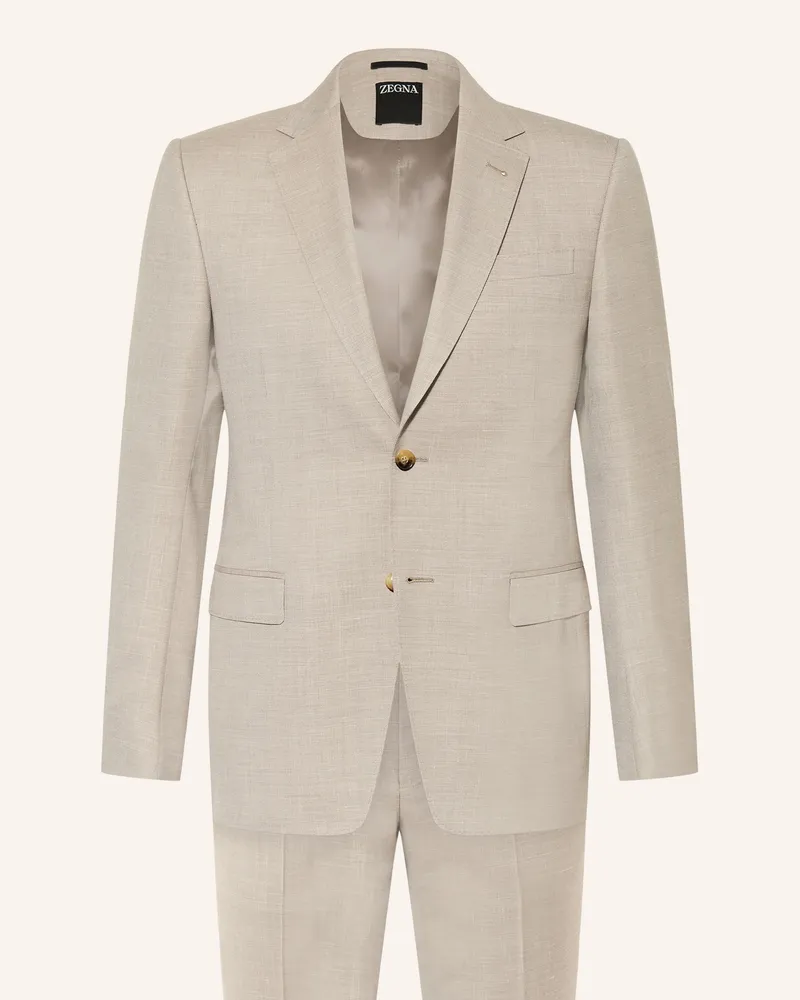 Ermenegildo Zegna Anzug Drop 7 Extra Slim Fit beige Beige