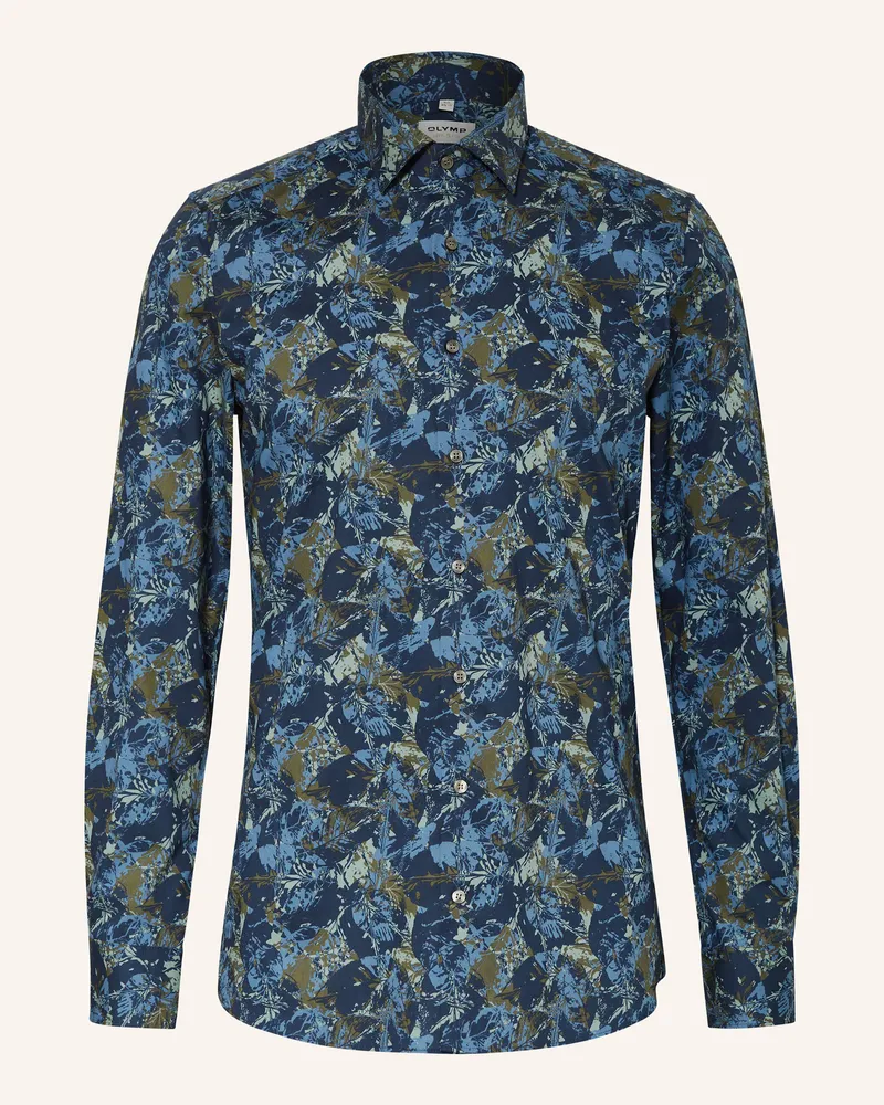 Olymp Hemd Level 5 Body Fit blau Dunkelblau