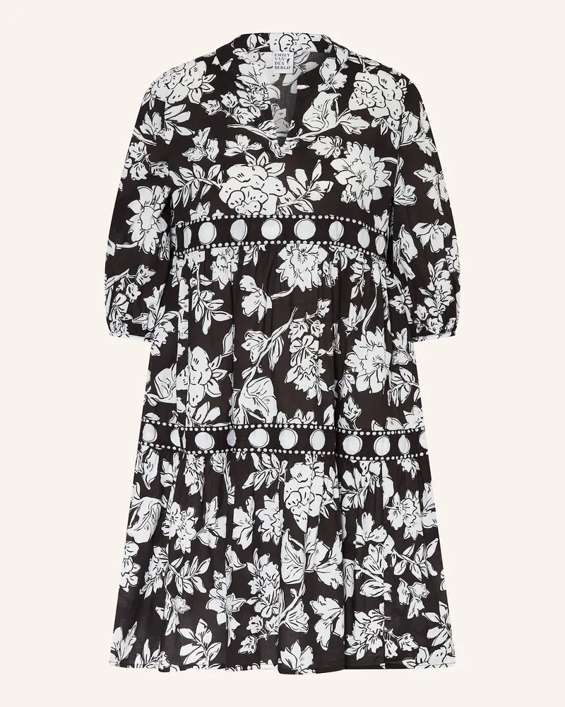 Emily van den Bergh Kleid Mit 3/4-Arm schwarz Schwarz