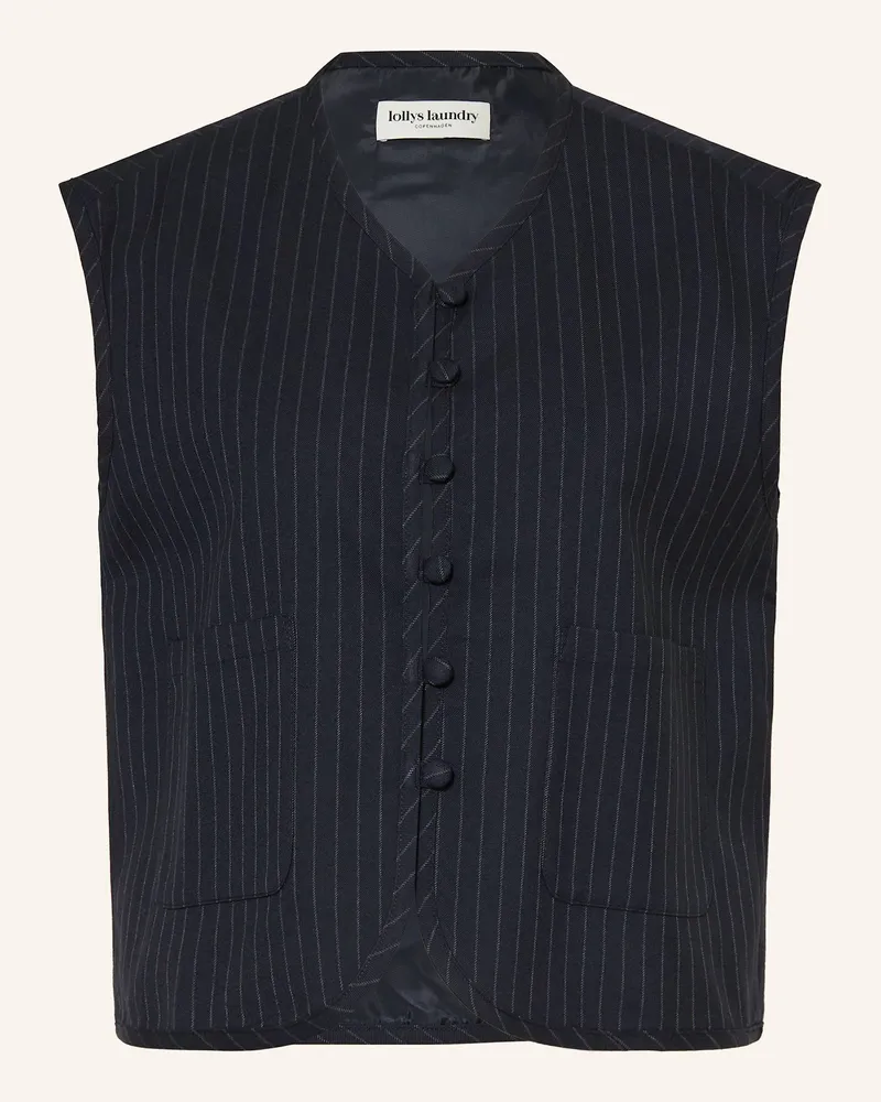 Lollys Laundry Blazerweste ABBEYLL Dunkelblau