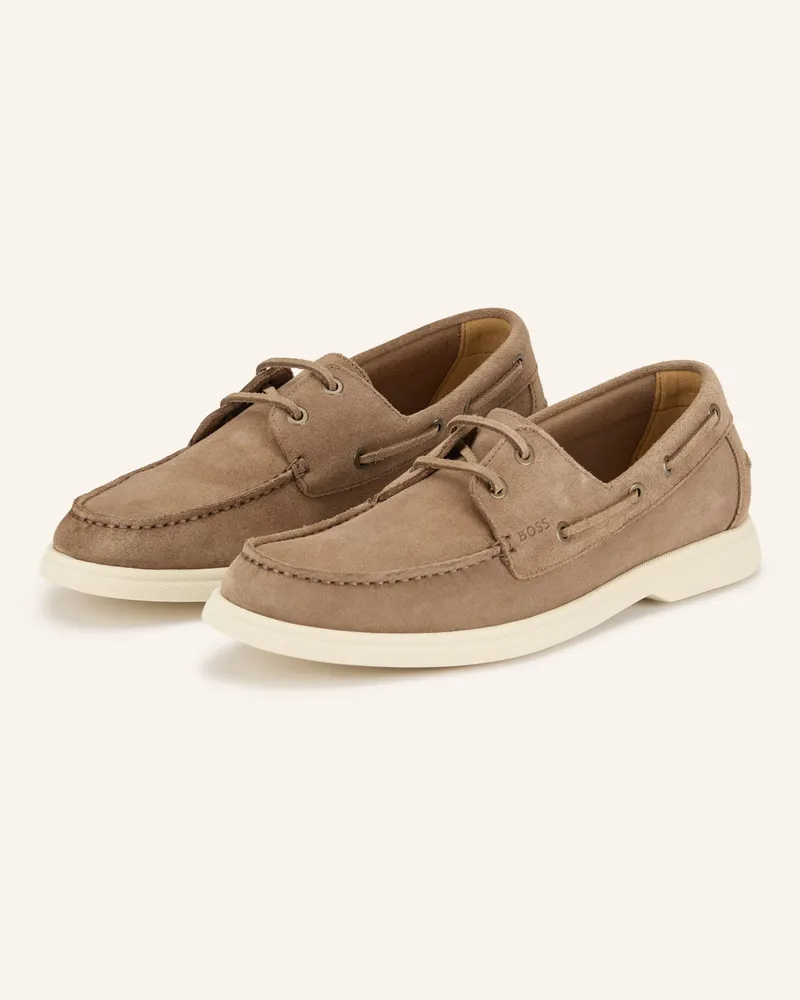 HUGO BOSS Bootsschuhe Sienne beige Taupe