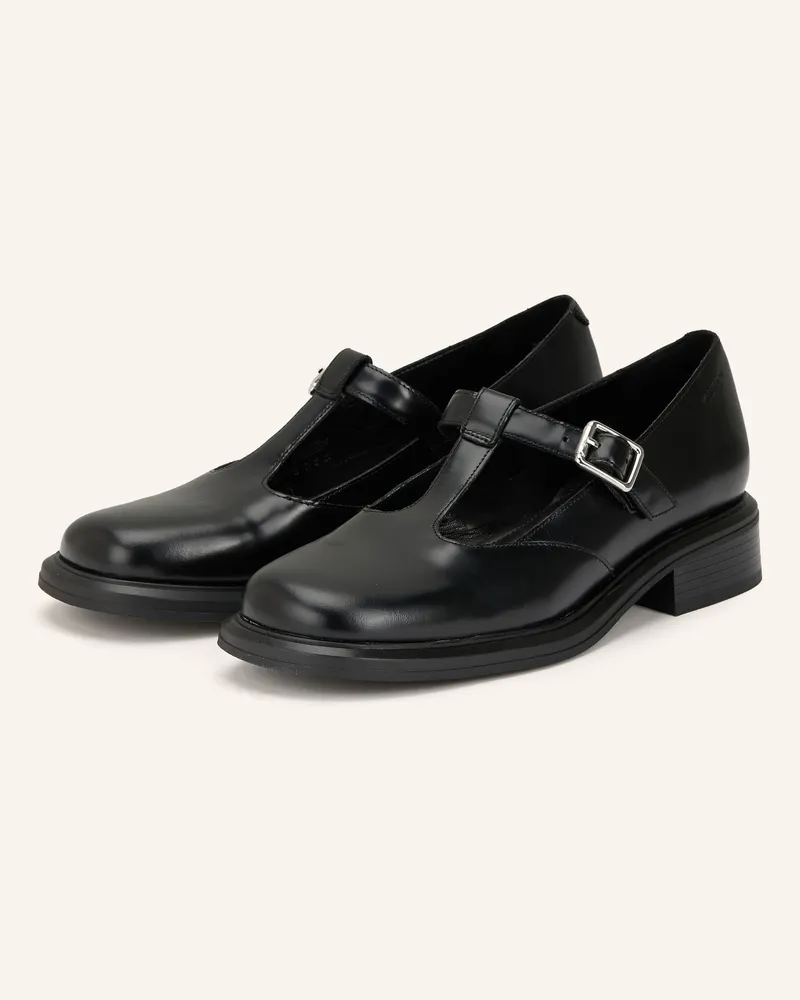 Vagabond Mary-Jane-Loafer Ellis schwarz Schwarz