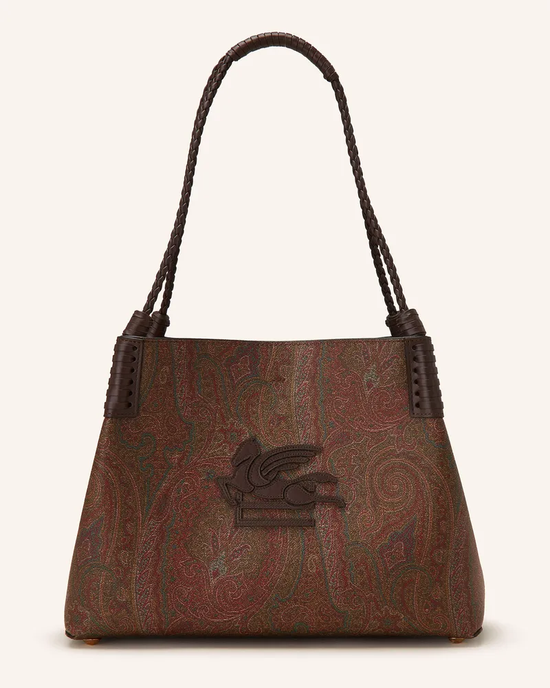 Etro Shopper SMALL mit Pouch Dunkelrot