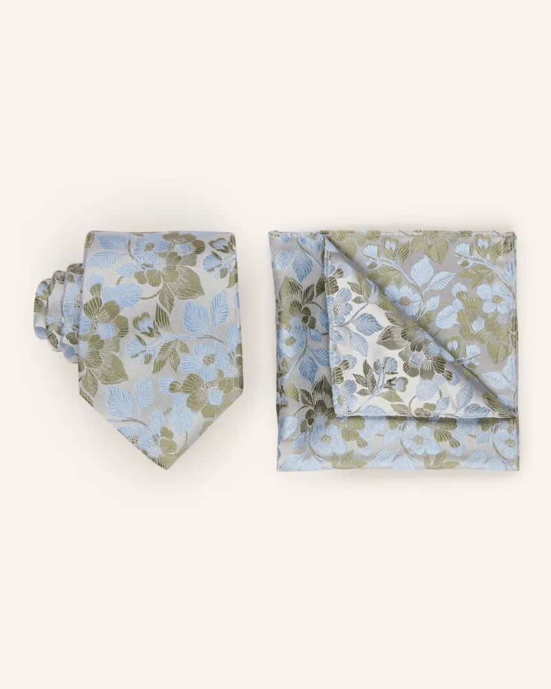 Digel Set Danny: Krawatte Und Einstecktuch gruen Grün