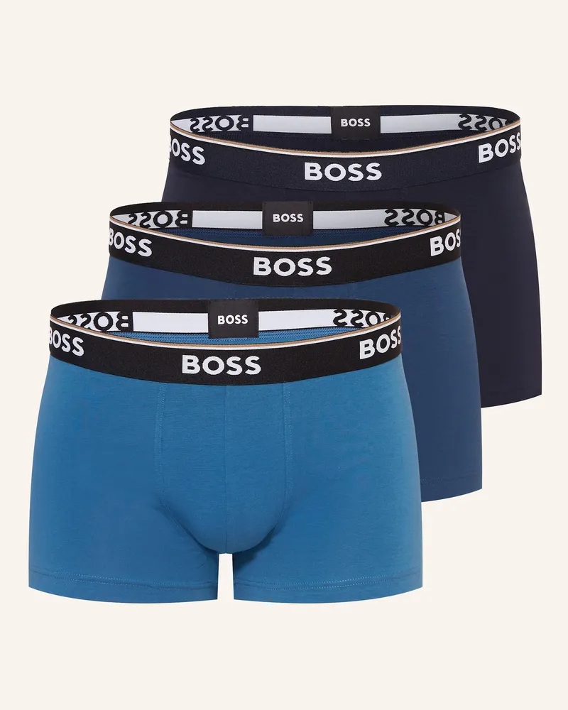 HUGO BOSS 3er-Pack Boxershorts POWER Blau