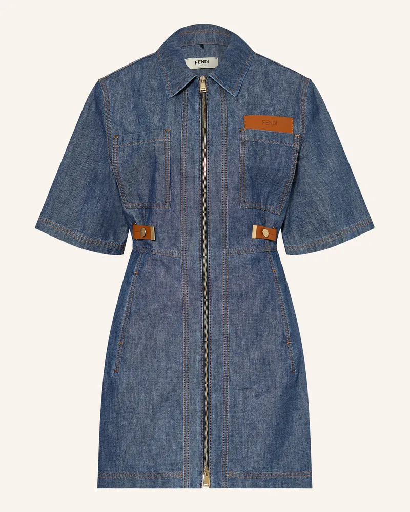 Fendi Jeanskleid blau Dunkelblau
