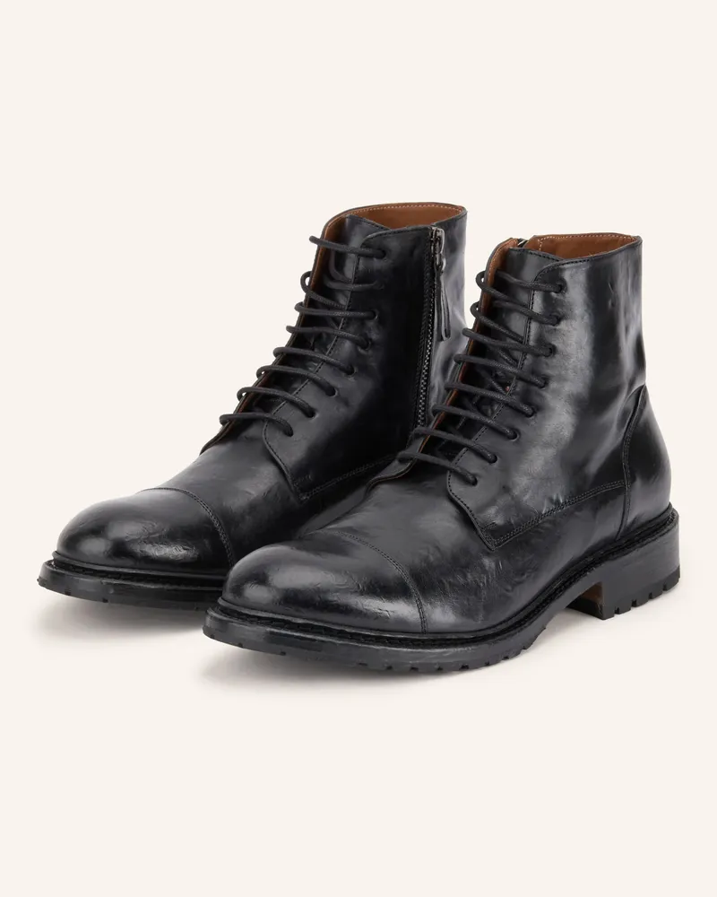 Cordwainer Schnürboots schwarz Schwarz