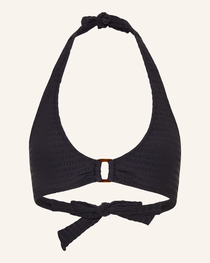 watercult Neckholder-Bikini-Top Essentiel Twist schwarz Schwarz