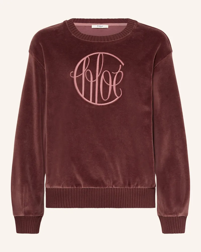 Chloé Nickishirt rot Dunkelrot