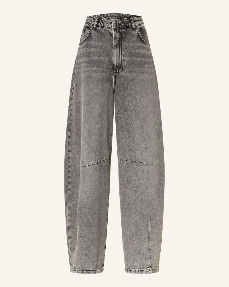 Mrs & HUGS Barrel Jeans grau Grey