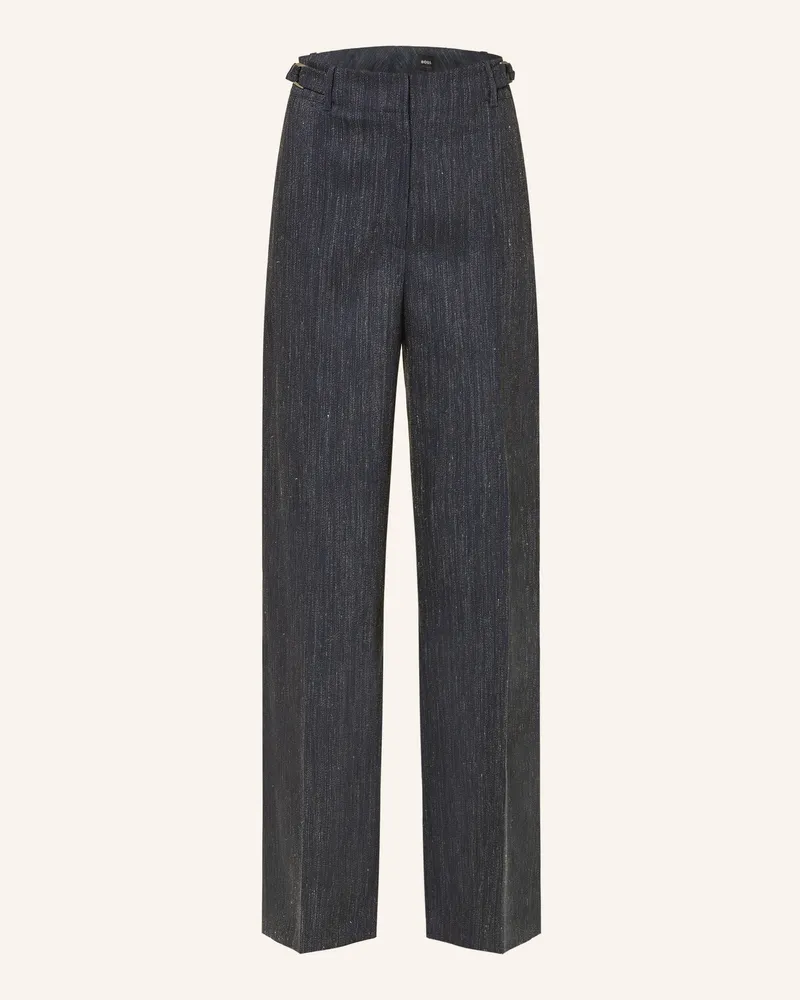 HUGO BOSS Marlenehose Tamilly blau Dunkelblau