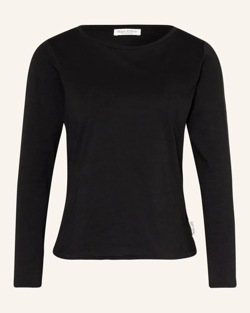 Marc O'Polo Longsleeve schwarz Schwarz