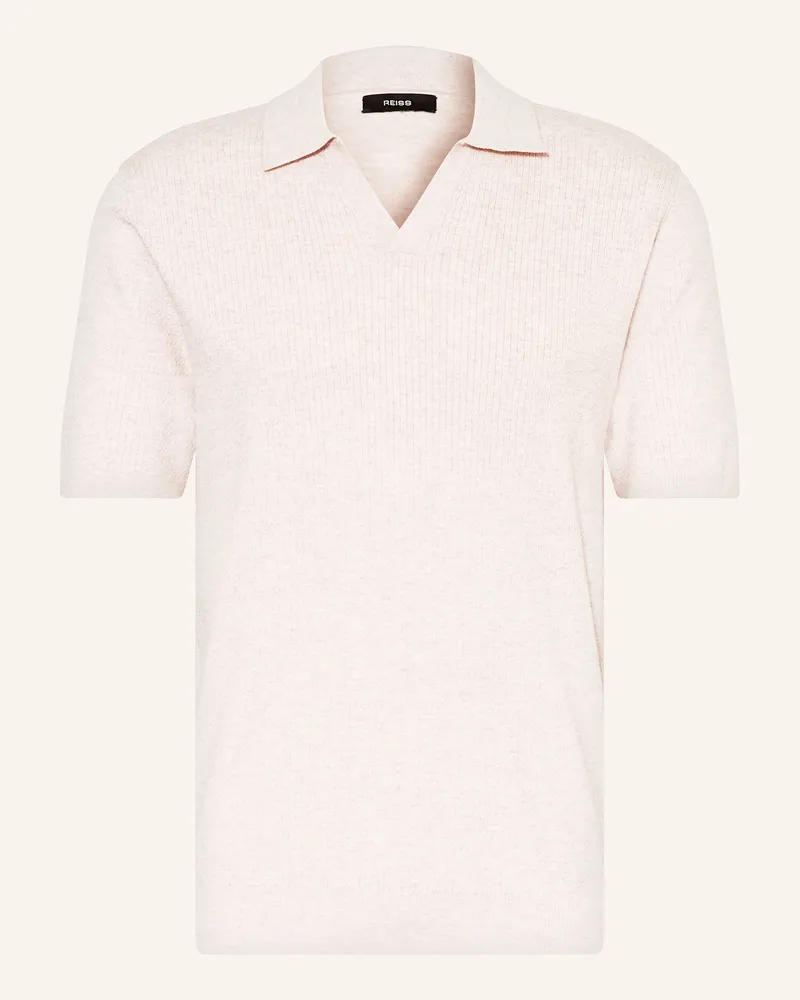 Reiss Strick-Poloshirt TYNE Relaxed Fit Creme