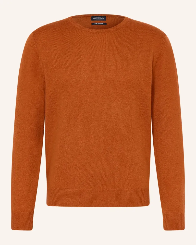 Strokesman's Strokesman Cashmere-Pullover orange Dunkelorange