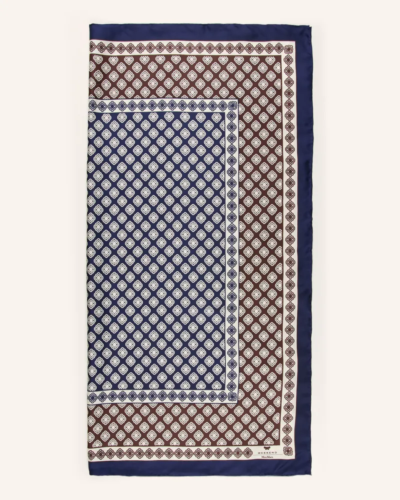 Max Mara Seidentuch Onesto blau Dunkelblau