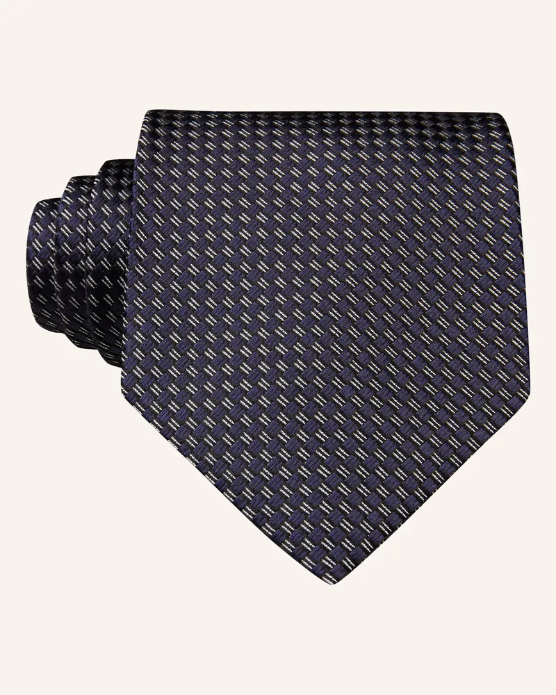 Ermenegildo Zegna Krawatte blau Dunkelblau