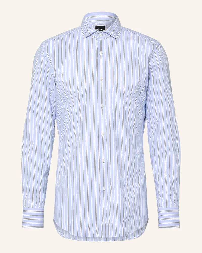 HUGO BOSS Hemd Hank Slim Fit blau Hellblau