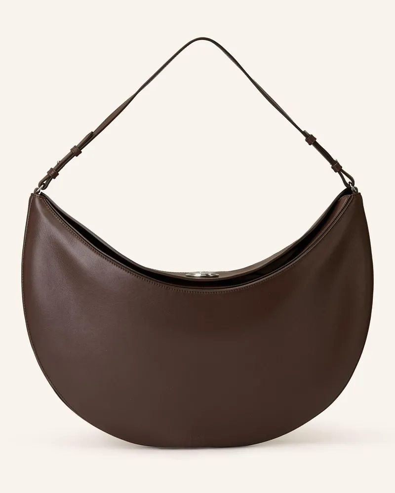 Jacquemus Schultertasche LE CALISSO ROND Dunkelbraun