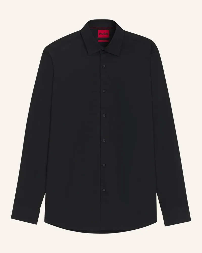 HUGO BOSS Business Hemd VALERIO Schwarz