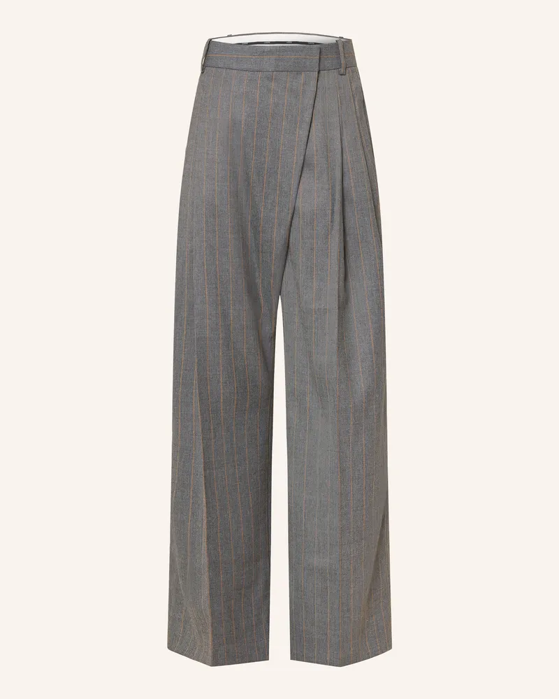 Ganni Marlenehose grau Grau