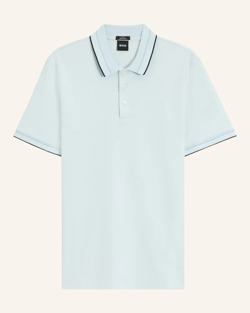 HUGO BOSS Poloshirt H-Phillipson 195 Slim Fit blau Blau