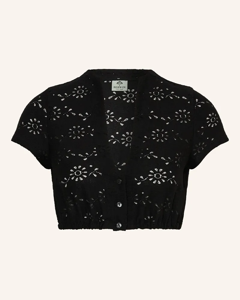 Berwin & Wolff Dirndlbluse schwarz Schwarz
