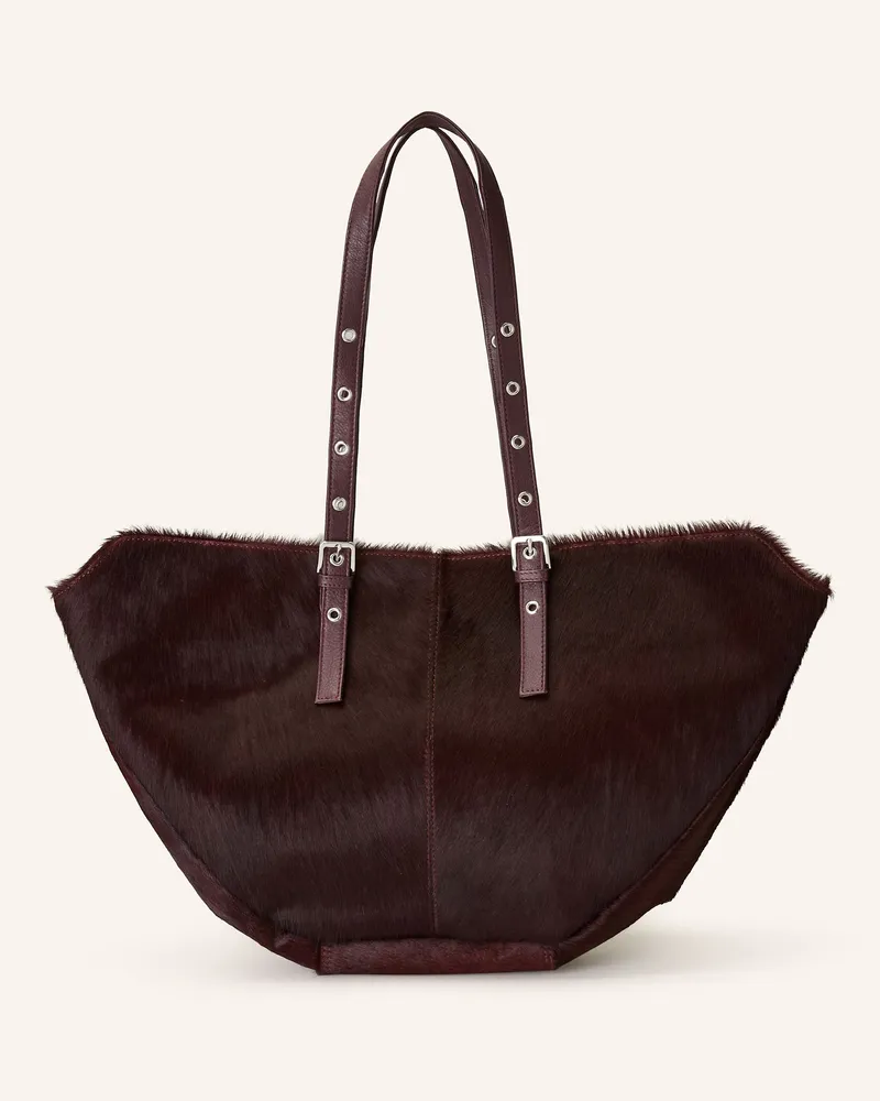 NÚNOO Shopper NORA DELUXE mit Pouch Dunkelrot