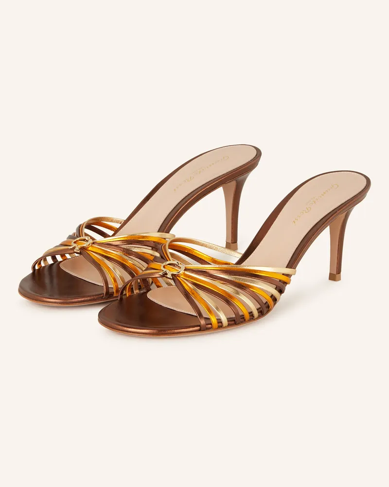 Gianvito Rossi Mules VYNA Braun