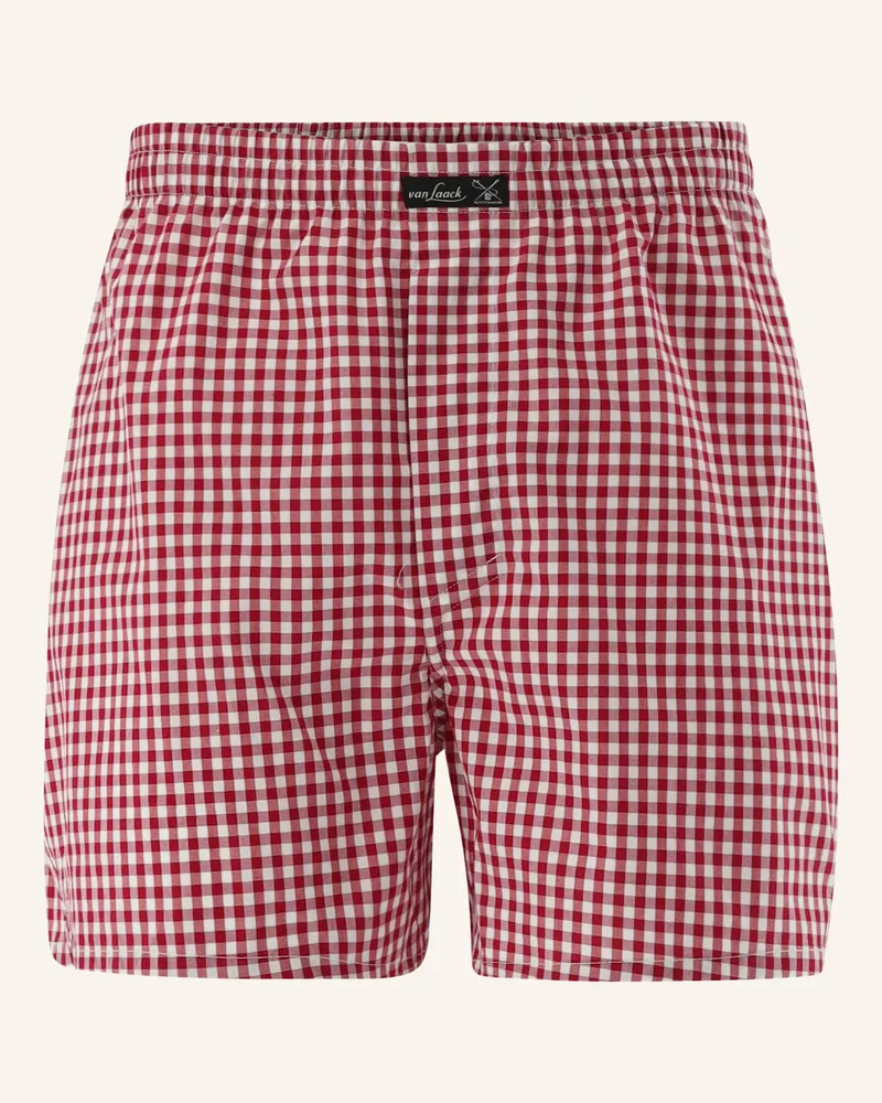 van Laack Boxershorts rot Rot
