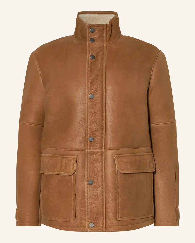 windsor. Lederjacke Braun