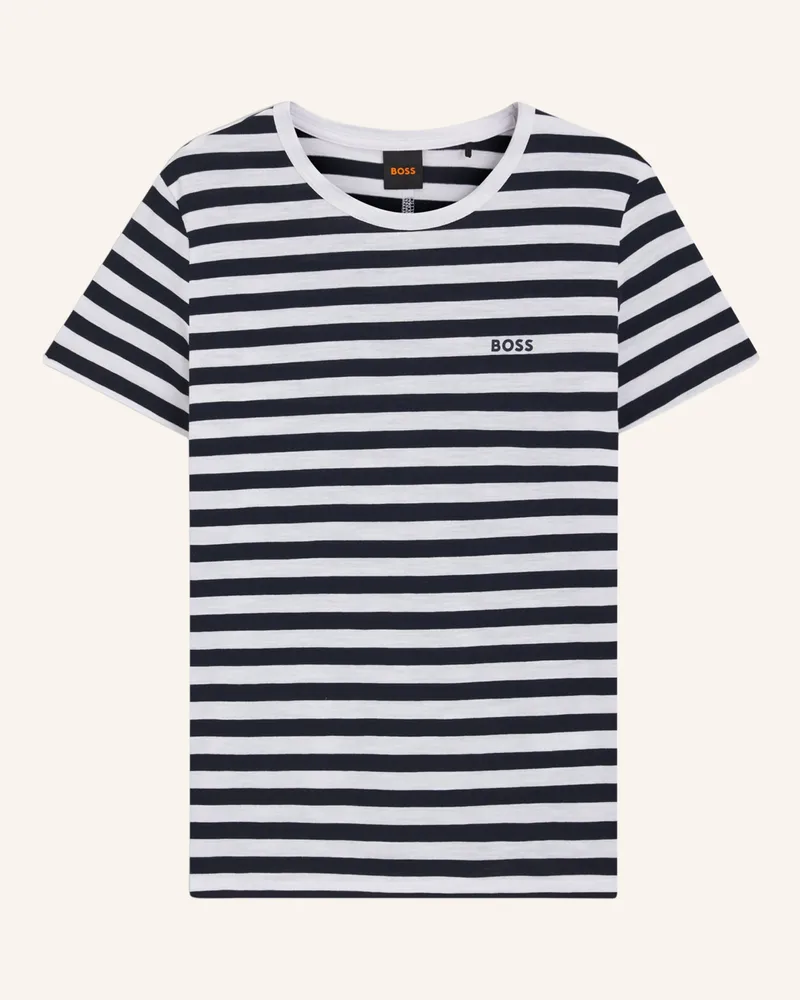 HUGO BOSS T-Shirt C_ESLA_STRIPED Slim Fit Dunkelblau