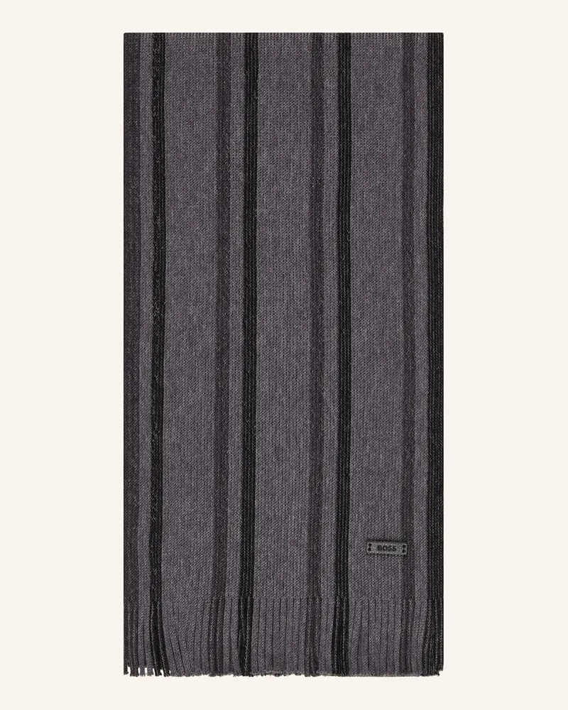 HUGO BOSS Schal ALBAS_ICONIC Grau