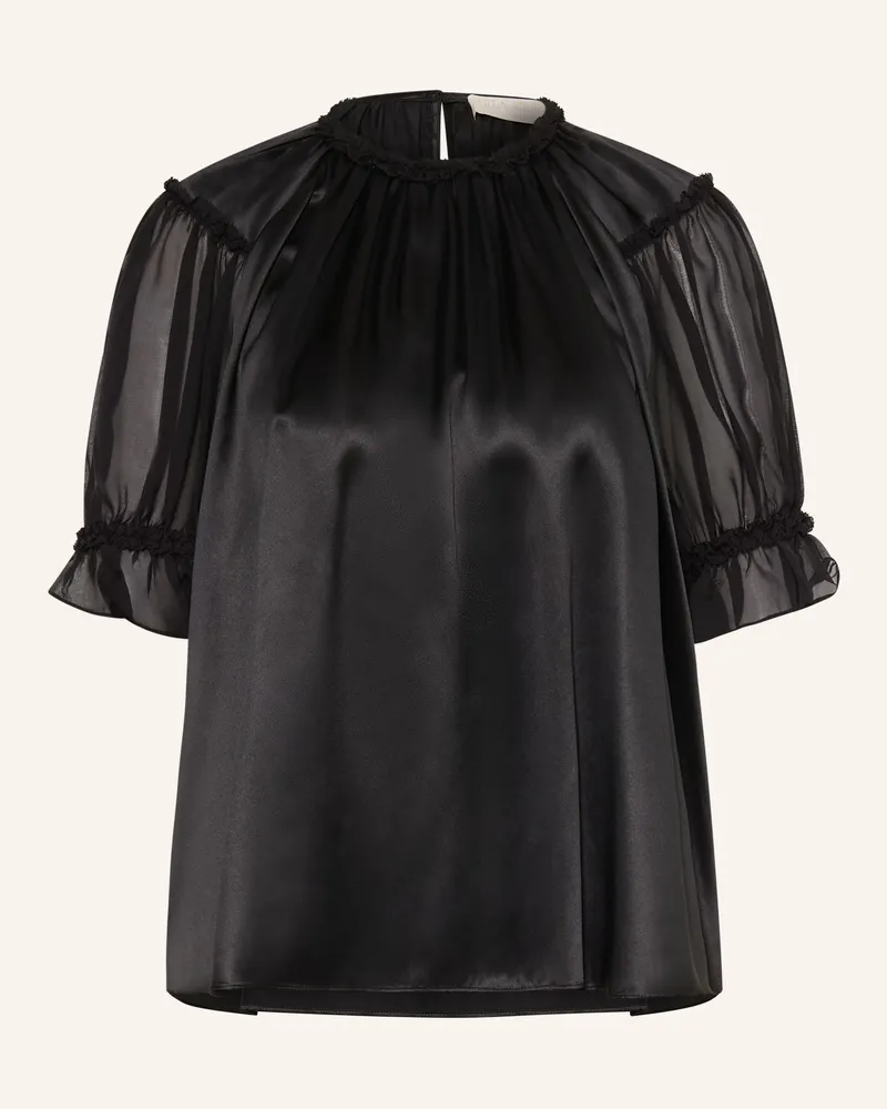 Ulla Johnson Blusenshirt Alina Aus Seide schwarz Schwarz