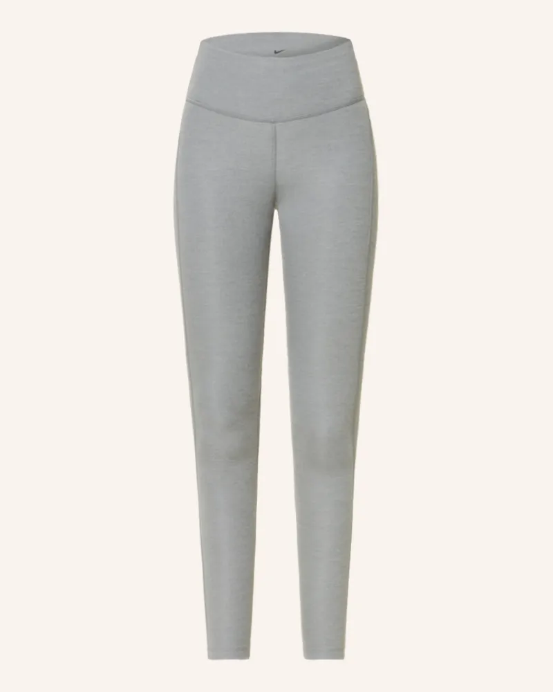 Nike Lauf-Tights EPIC FAST mit Mesh Hellgrau