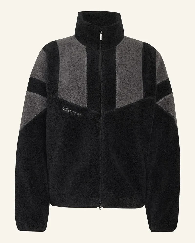 adidas Adicolor Blocked Originals Jacke Fleece schwarz Schwarz