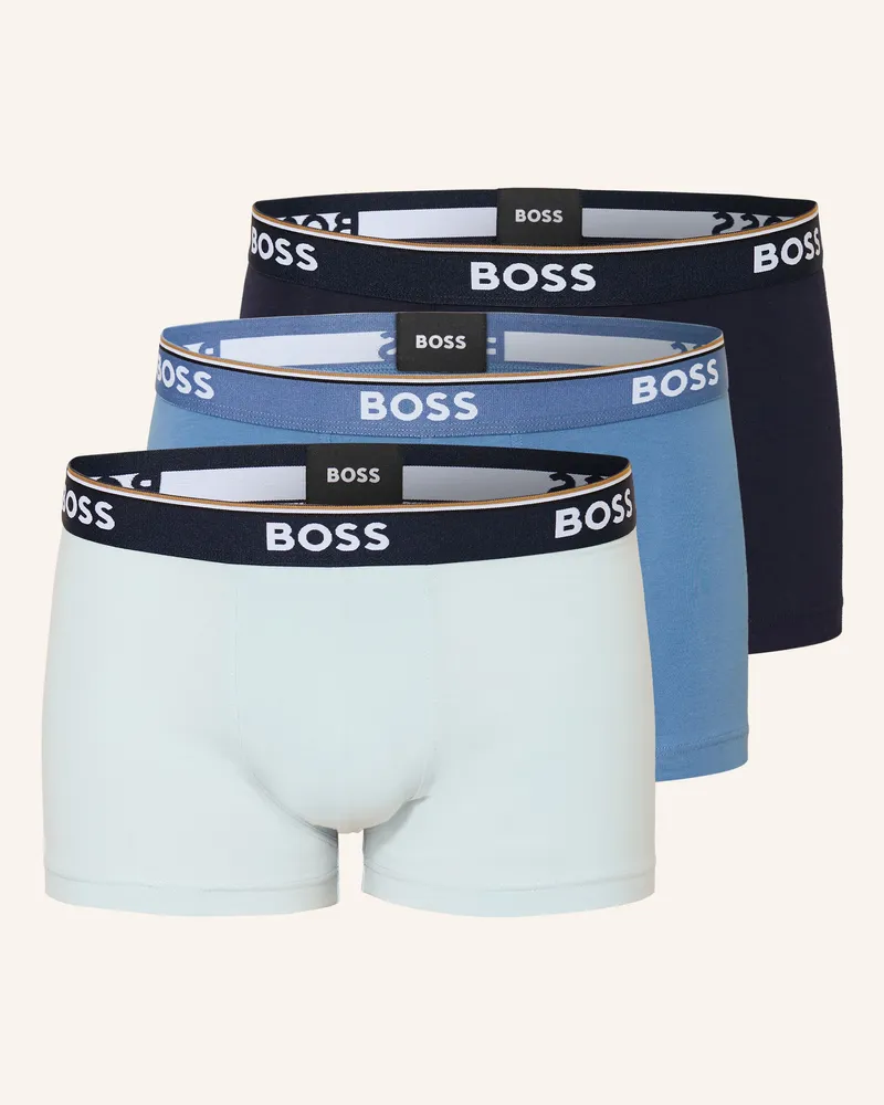 HUGO BOSS 3er-Pack Boxershorts Power blau Dunkelblau