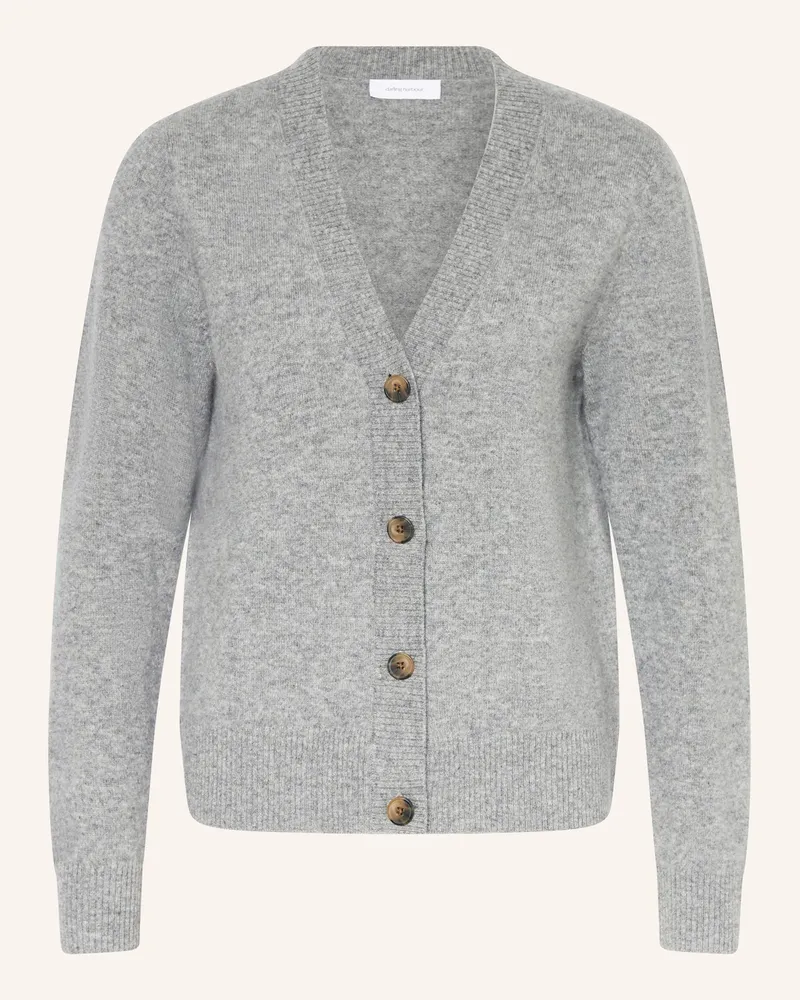 Darling Harbour Strickjacke Aus Cashmere grau Grau