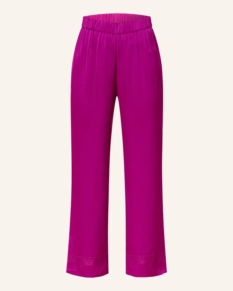 Simone Pérèle Schlafhose SATIN SECRETS aus Satin Fuchsia