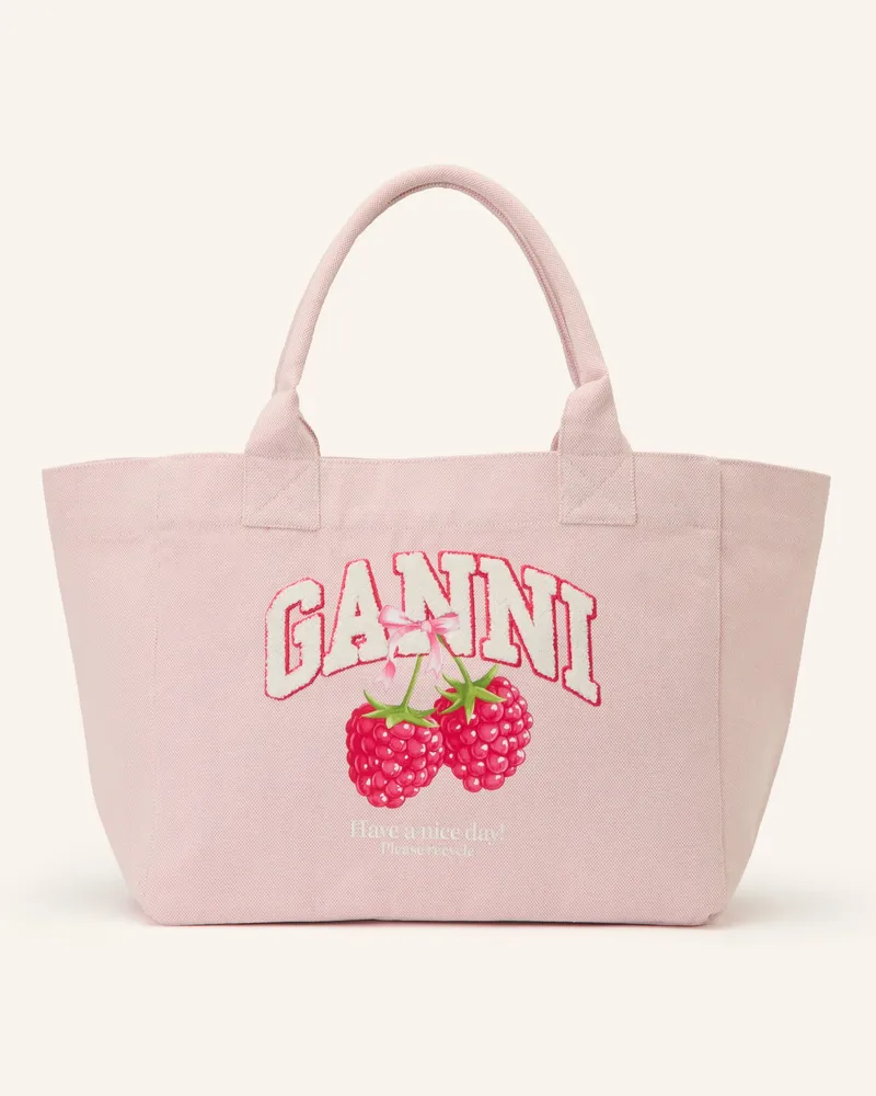 Ganni Shopper pink Hellrosa
