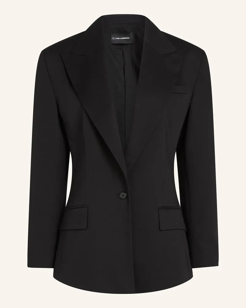 Karl Lagerfeld Blazer schwarz Schwarz