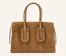Schultertasche Babe City Tote braun