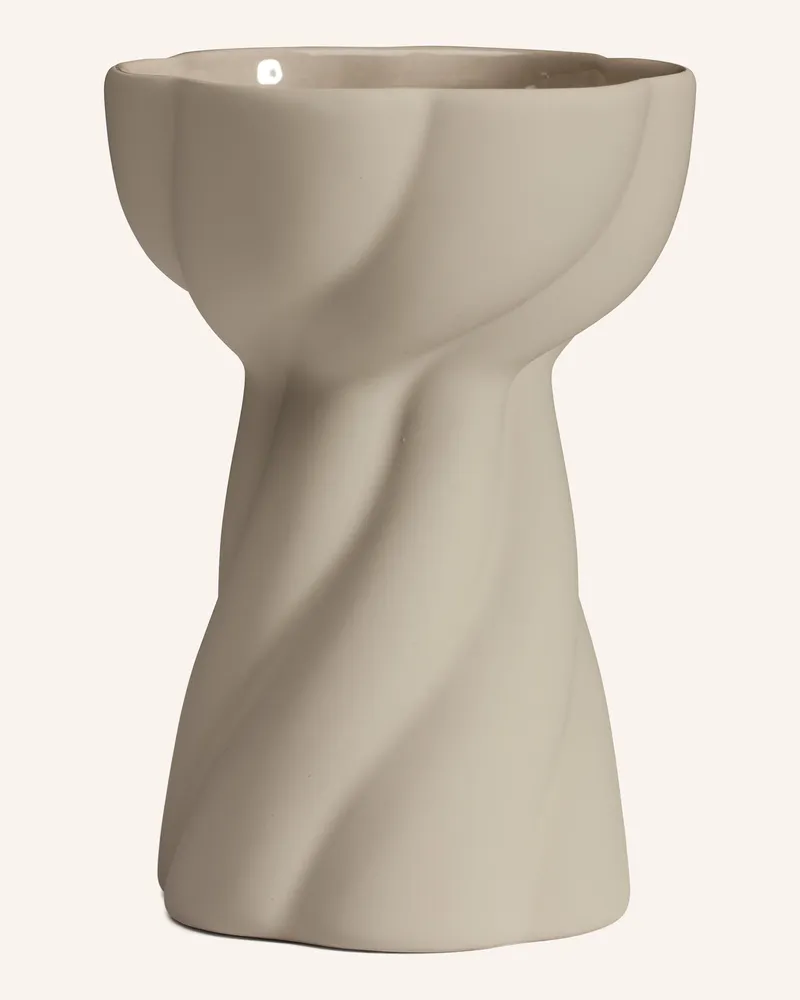 COOEE Design Vase Twist Bulb beige Creme