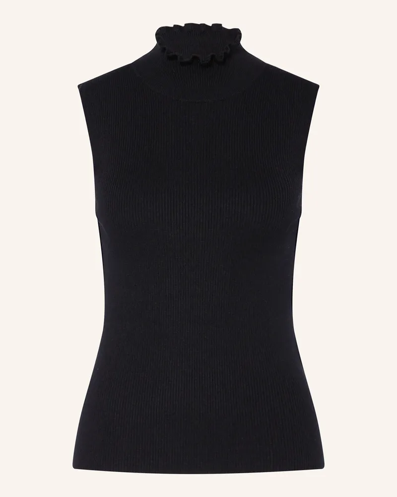 Darling Harbour Stricktop Mit Rüschen schwarz Black