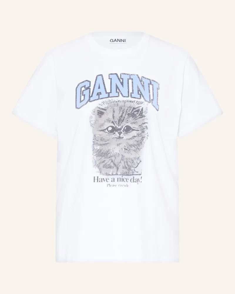 Ganni T-Shirt MARGOT Weiss