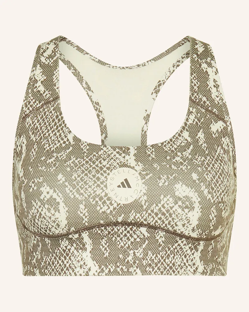 adidas Sport-BH ADIDAS BY STELLA MCCARTNEY mit Mesh Taupe