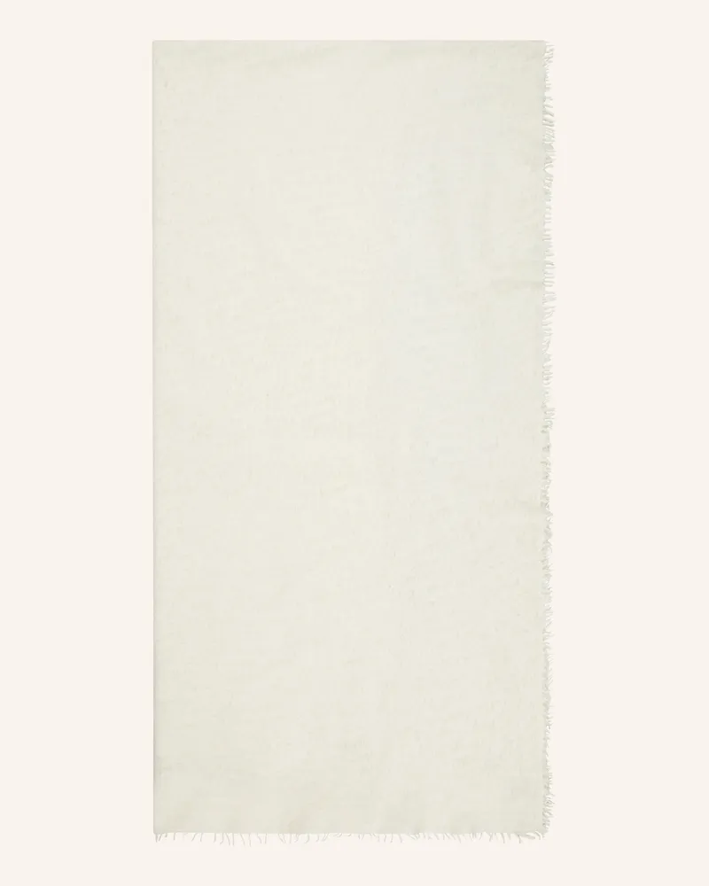 Puschoen Cashmere-Schal weiss Ecru