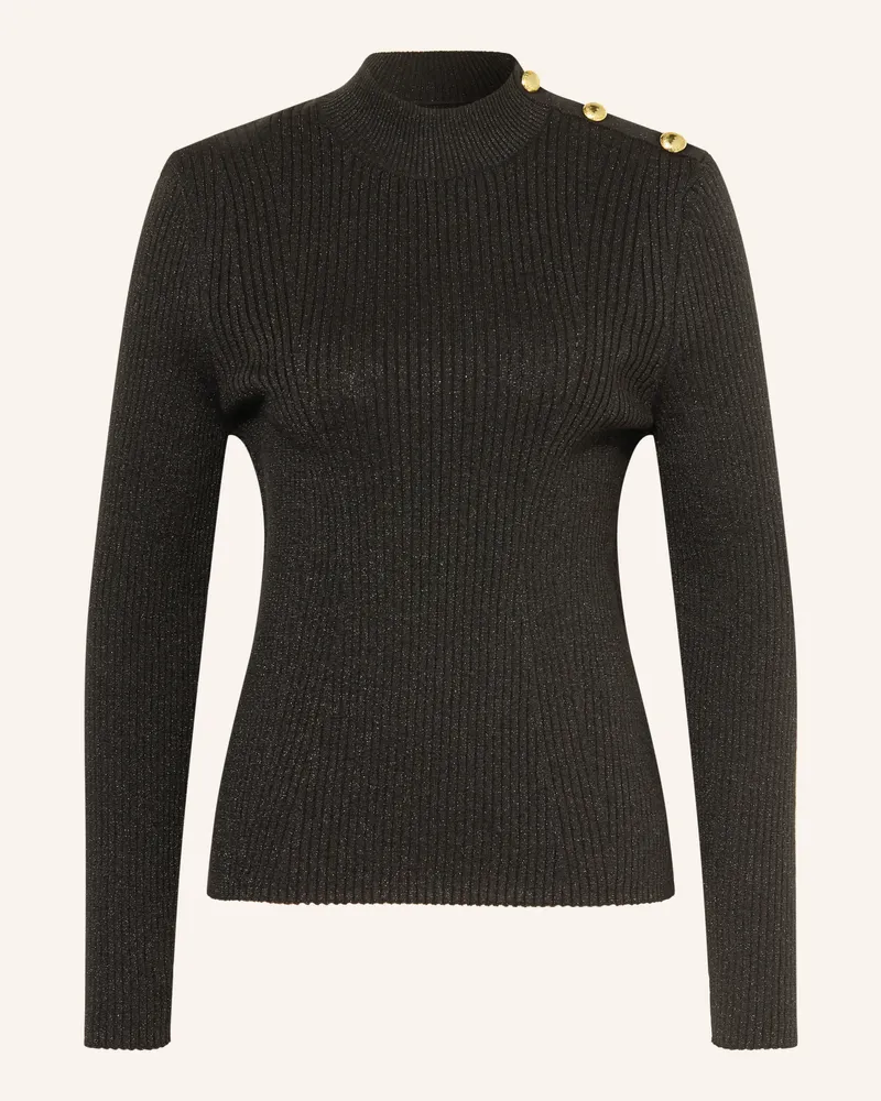 Barbour Pullover mit Glitzergarn Schwarz