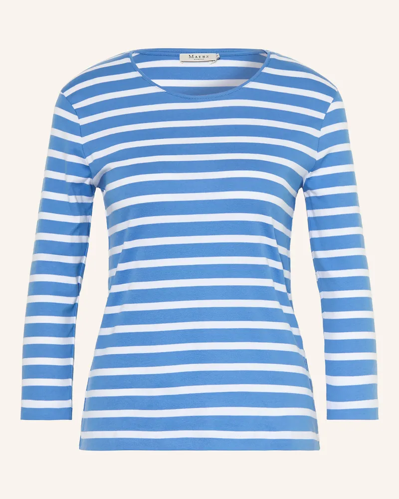 Maerz Shirt Mit 3/4-Arm blau Blaugrau