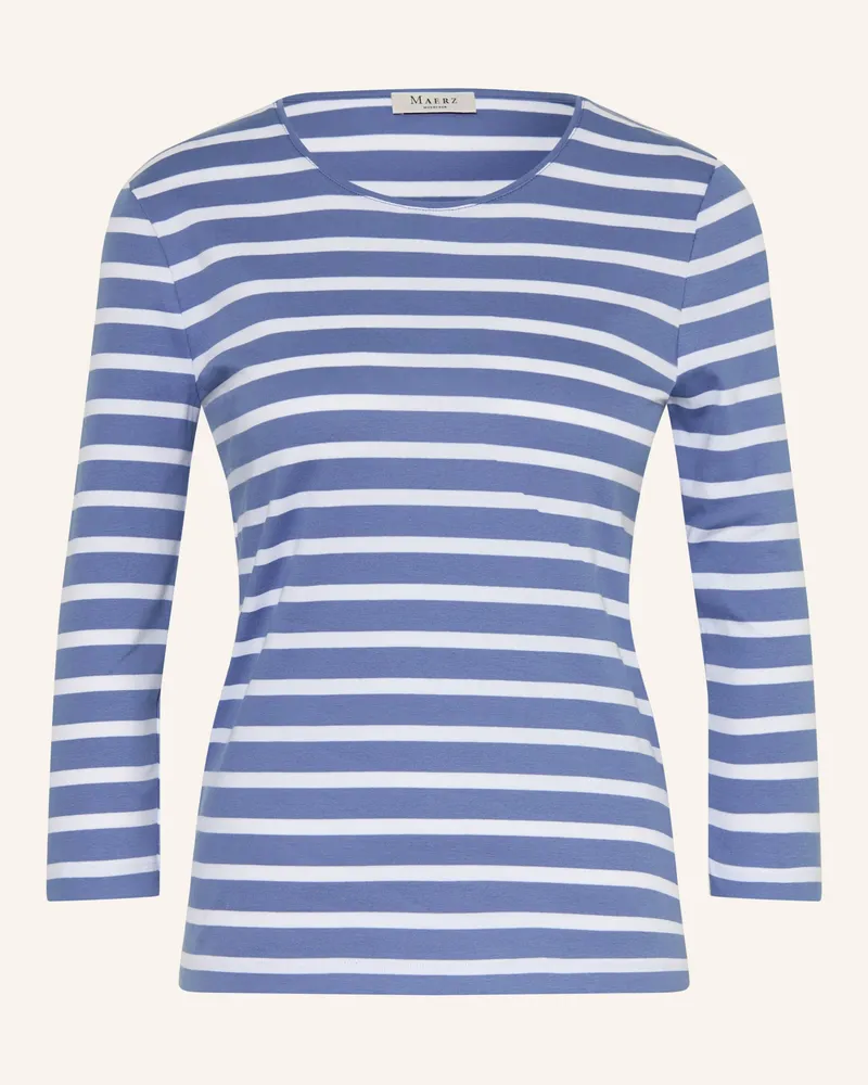 Maerz Shirt Mit 3/4-Arm blau Blaugrau