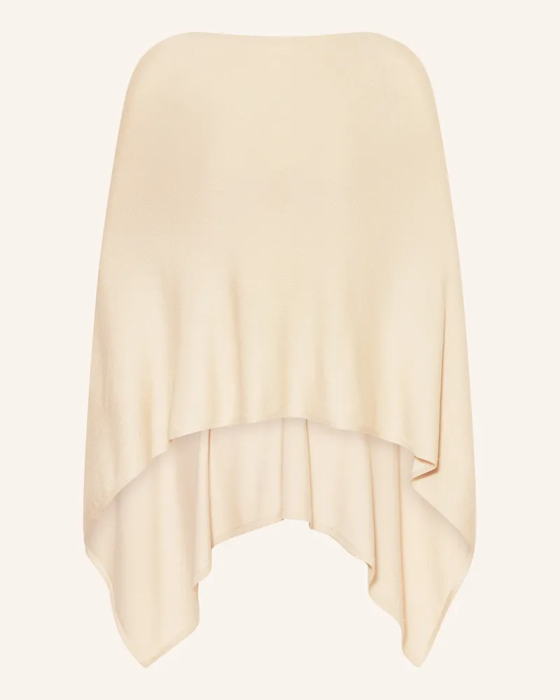 COMMA Poncho mit Glitzergarn Creme